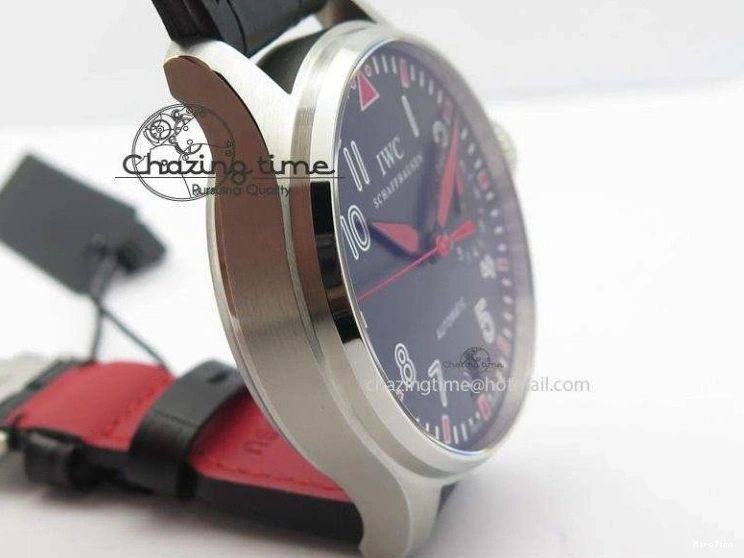 MIROTIME 0501 RelaxedFit Big Pilot Real PR IW500435 “Muhammad Ali” ZF Best Edition On Black Leather Strap A 7295